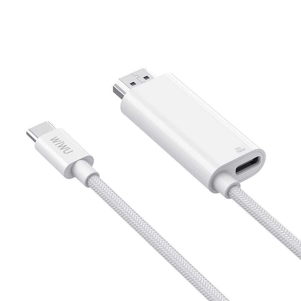 Wiwu Wi-PS001 Type-C to HDMI (4K@60Hz) PD Şarj ve Projeksiyon Kablosu 1.8M Wiwu Wi-PS001 Type-C to HDMI (4K@60Hz) PD Şarj ve Projeksiyon Kablosu 1.8M